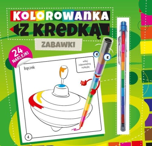 Kolorowanka z kredką. Zabawki, Marcin Południak