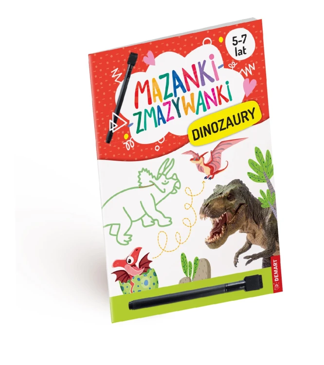 Dinozaury. Mazanki-zmazywanki, Anna Borchard