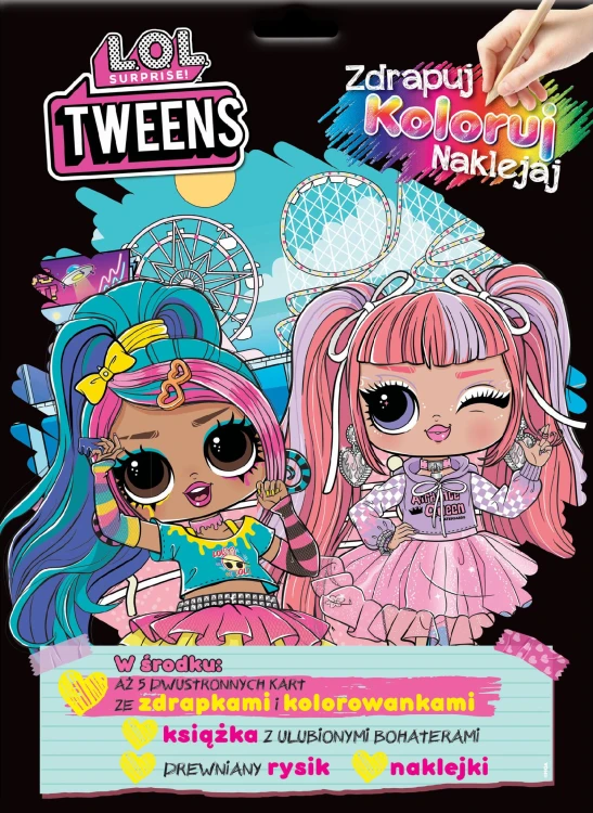 L.O.L. Surprise! Tweens. Zdrapuj, koloruj,...