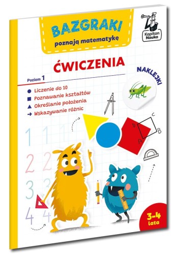 Bazgraki poznają matematykę. Ćwiczenia. Poziom...