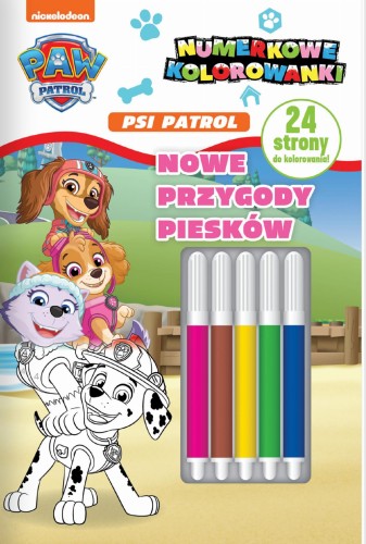 Nowe przygody piesków. Psi Patrol. Numerkowe...