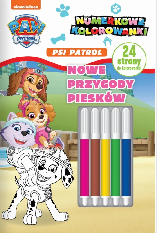 Nowe przygody piesków. Psi Patrol. Numerkowe...