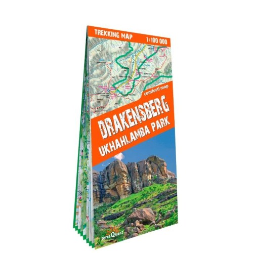 Drakensberg Ukhahlamba Park trekking map 1:100...