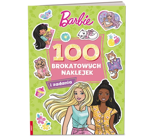 Barbie 100 brokatowych naklejek NB-1101