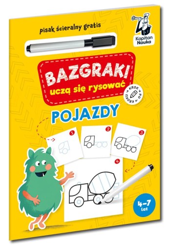 Pojazdy. Bazgraki uczą się rysować. Kapitan...