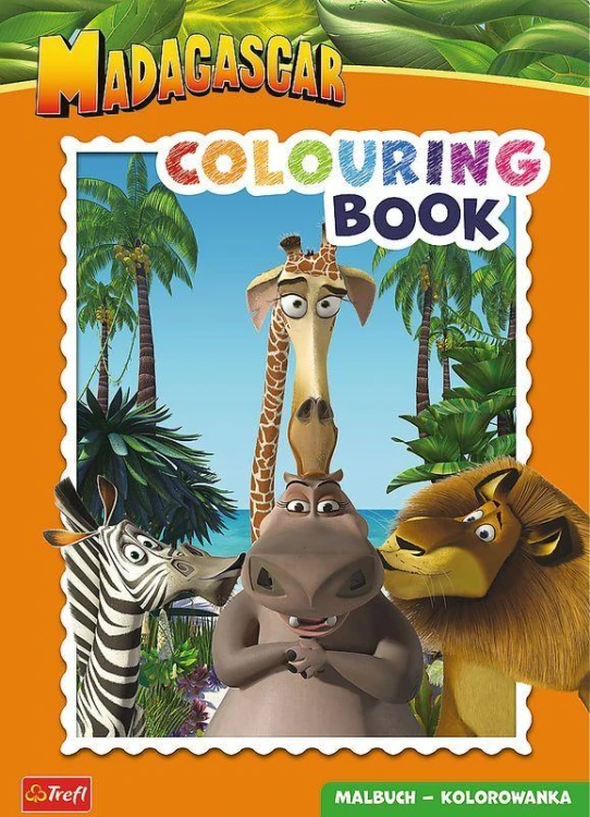 Madagaskar. Kolorowanka. Malbuch. Colouring...