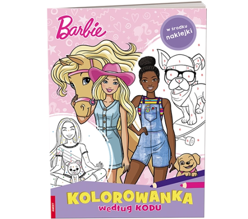 Barbie Kolorowanka według kodu KKO-1101