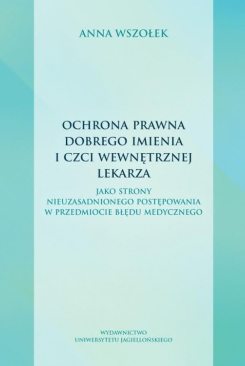 Ochrona prawna dobrego imienia i czci...
