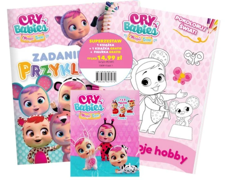 Cry Babies. Zestaw. Dwie książeczki oraz 1 z 3...