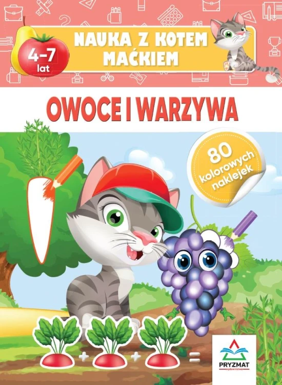 Owoce i warzywa. Nauka z kotem Maćkiem