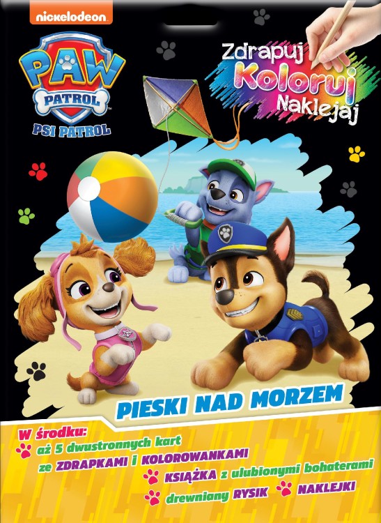 Pieski nad morzem. Psi Patrol. Zdrapuj,...