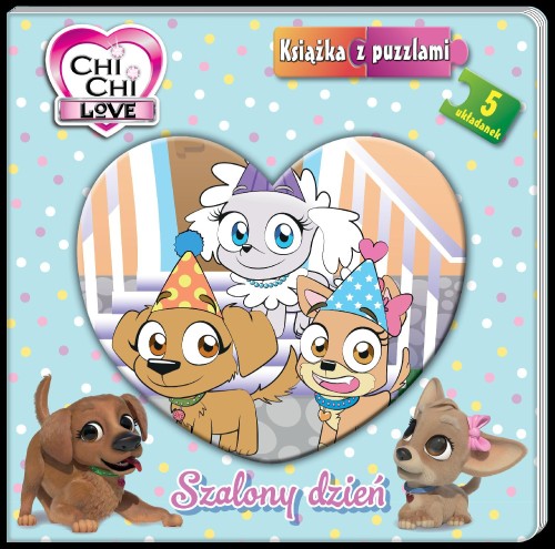 Szalony dzień. Chi chi love. Książka z puzzlami