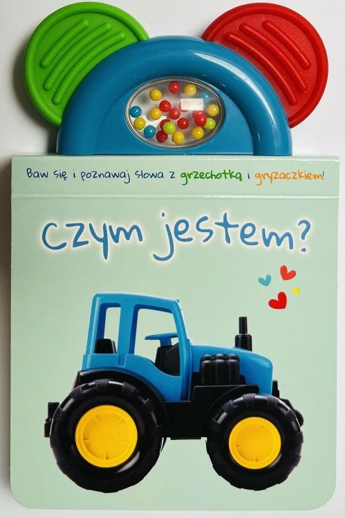 Czym jestem? zielona. Książeczka z gryzaczkiem...