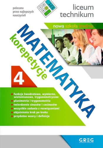 Matematyka. Korepetycje, liceum. Część 4 (po...