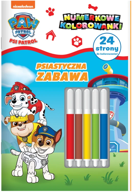 Psiastyczna zabawa. Psi Patrol. Numerkowe...