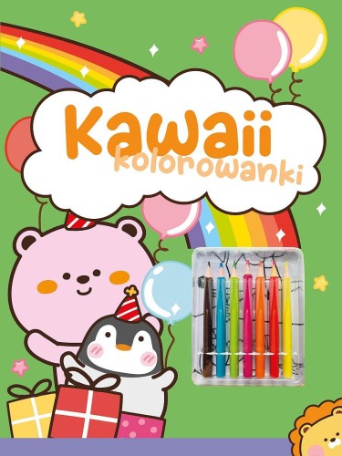 Kawaii kolorowanki. Zielona, Opracowanie zbiorowe