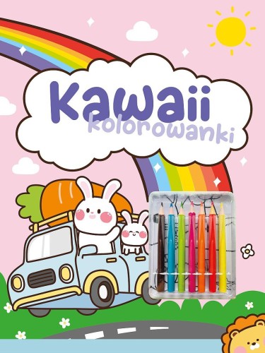 Kawaii kolorowanki. Różowa, Opracowanie zbiorowe