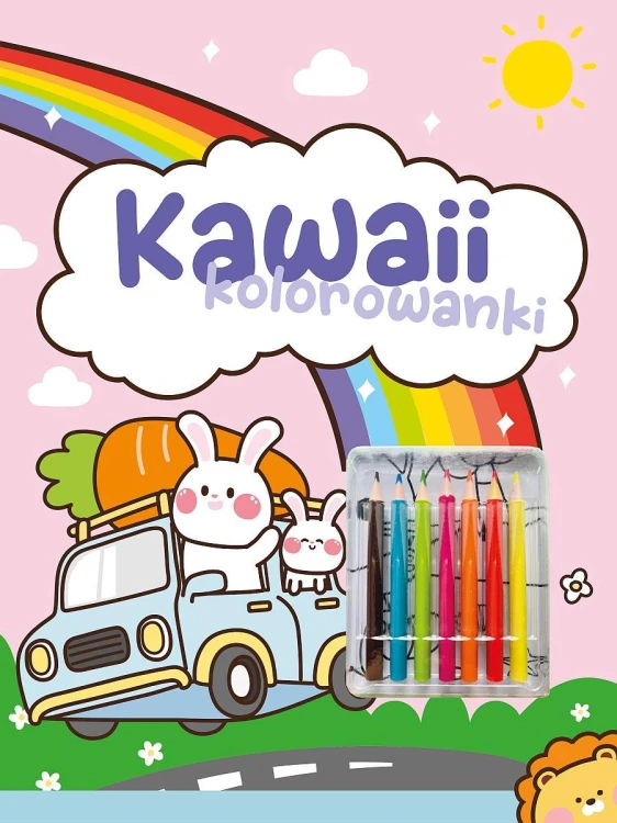 Kawaii kolorowanki. Różowa, Opracowanie zbiorowe