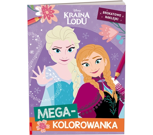Kraina Lodu mega kolorowanka brokatowe...