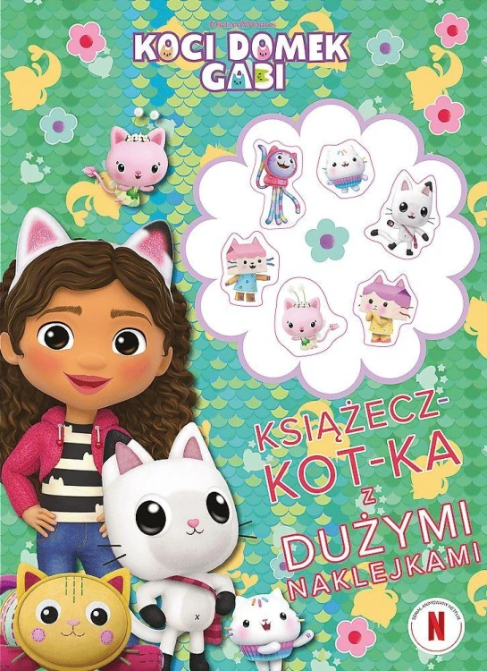 Książecz-kot-ka z dużymi naklejkami. Koci...
