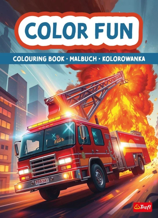 Pojazdy ratunkowe. Kolorowanka. Malbuch....