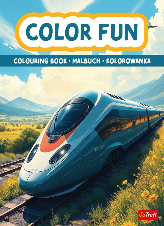 Pociągi i samoloty. Kolorowanka. Malbuch....