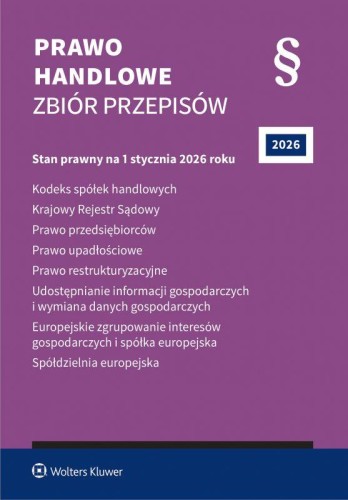 Prawo handlowe. Zbiór przepisów. 2026, .