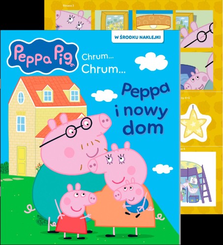 Nowy dom Peppy. Activity z naklejkami. Świnka...