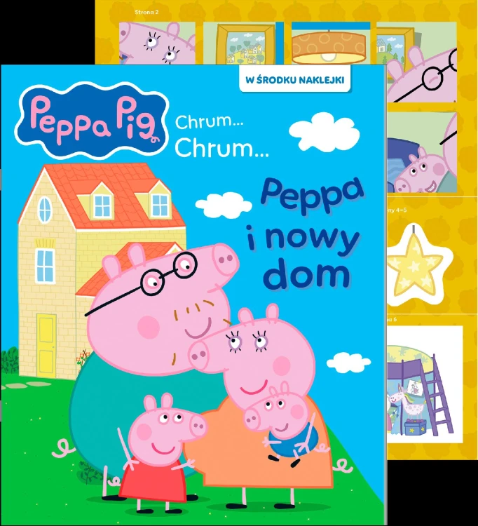 Nowy dom Peppy. Activity z naklejkami. Świnka...