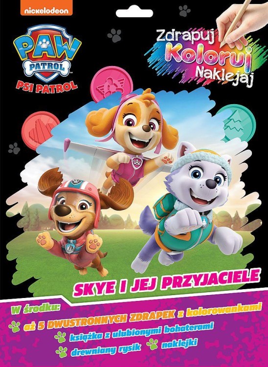 Skye i jej przyjaciele. Psi Patrol. Zdrapuj,...
