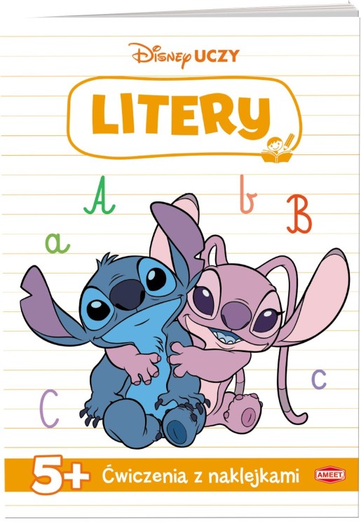 Disney uczy  Stich Litery ćwiczenia z...
