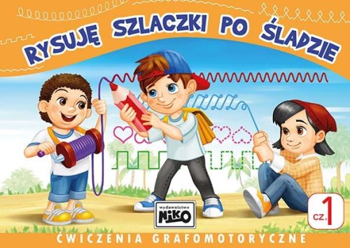 Rysuję szlaczki po śladzie. Ćwiczenia...
