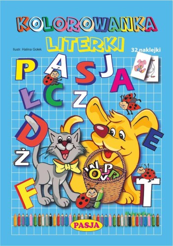 Kolorowanka literki, Halina Gołek