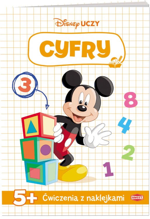 Disney uczy Miki Ćwiczenia z naklejkami cyfry...