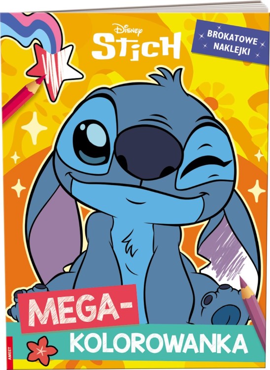 Disney Stich Mega kolorowanka brokatowe...