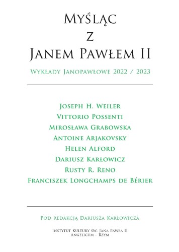 Myśląc z Janem Pawłem II. Wykłady Janopawłowe...