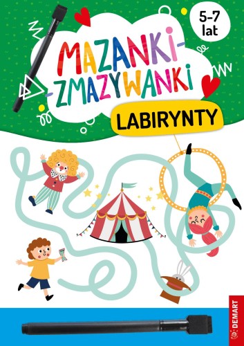 Mazanki-zmazywanki. Labirynty, Anna Borchard