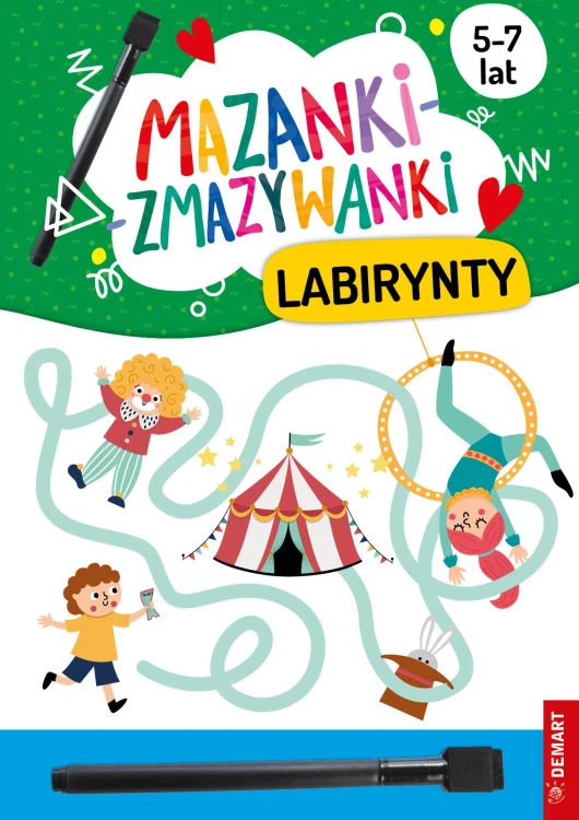 Mazanki-zmazywanki. Labirynty, Anna Borchard