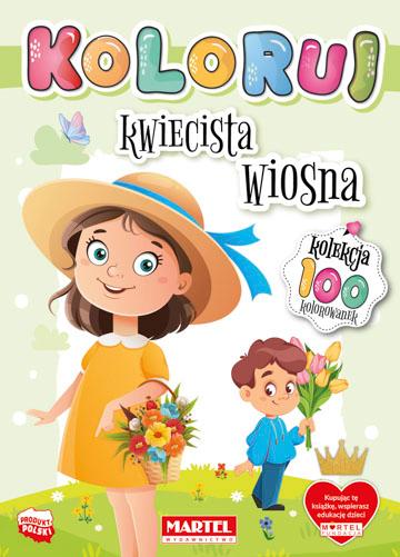 Kwiecista wiosna. Koloruj, Opracowanie zbiorowe