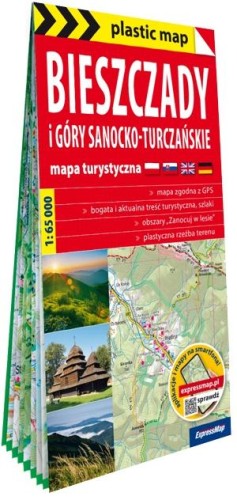 Bieszczady i Góry Sanocko-Turczańskie mapa...