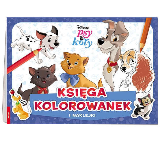 Disney Psy & koty Księga kolorowanek i...