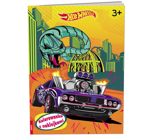 Mattel Hot Wheels Kolorowanka z naklejkami NA-1602