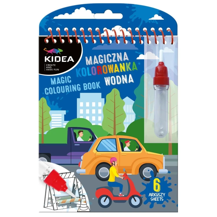 Magiczna wielorazowa kolorowanka wodna Kidea...