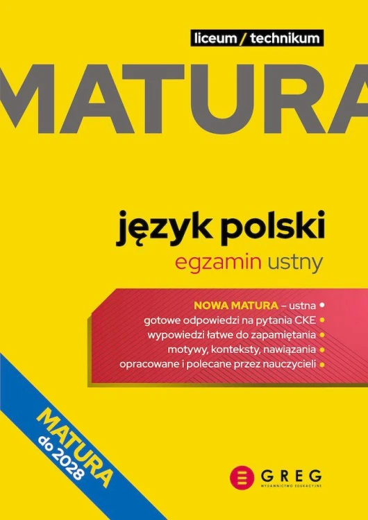 Język polski. Matura. Egzamin ustny....