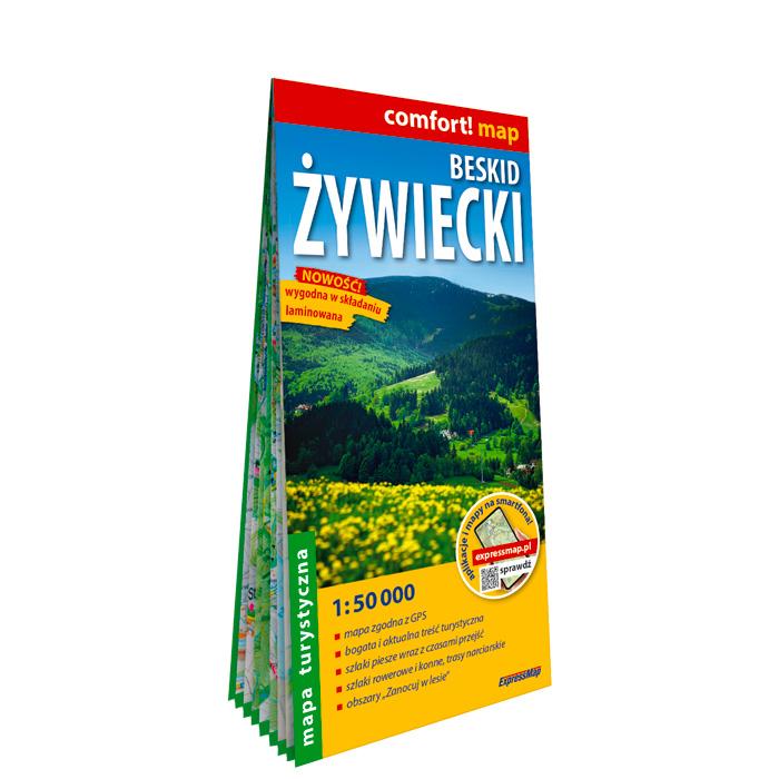 Beskid Żywiecki mapa turystyczna 1:50 000...