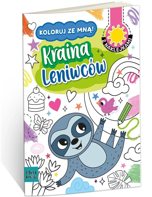 Kolorowanka A4 koloruj ze mną Kraina Leniwców