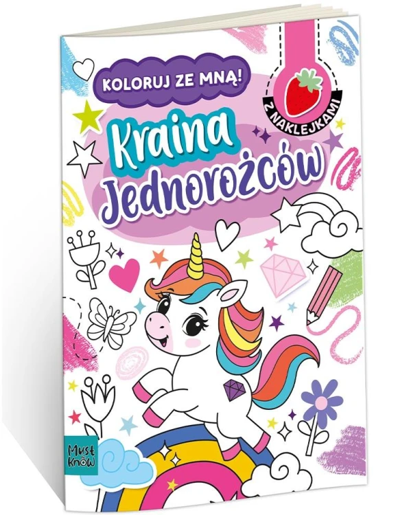 Kolorowanka A4 Koloruj ze mną Kraina Jednorożców