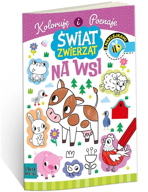 Kolorowanka A4 Świat Zwierząt na wsi