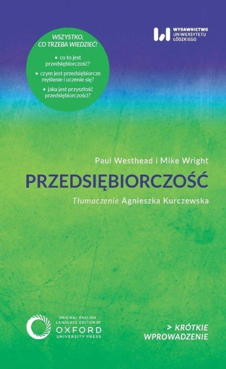 Przedsiębiorczość, Paul Westhead,Mike Wright