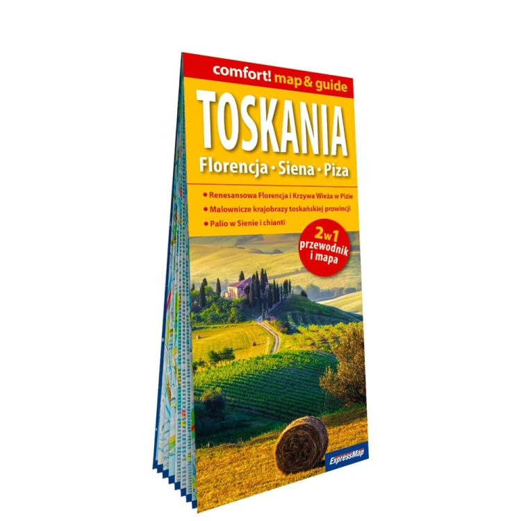 Toskania Florencja Siena Piza laminowany...